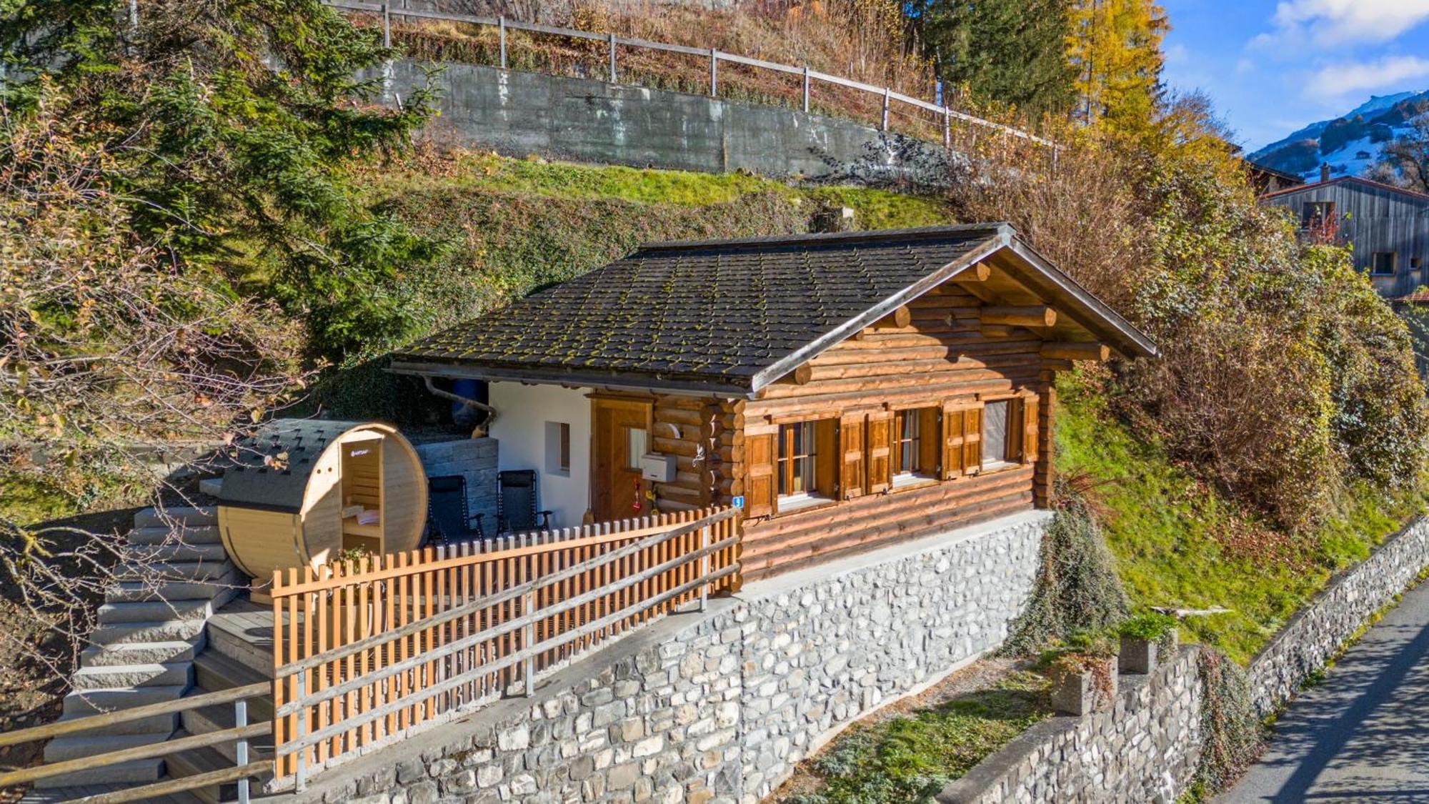 Gemuetliches Chalet Mit Privater Sauna Und Schoener Aussicht Küblis Exterior foto